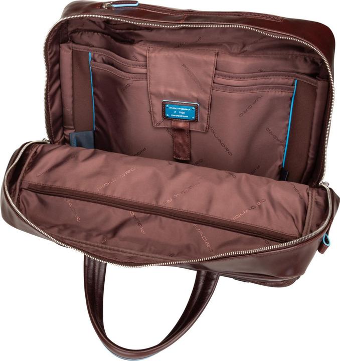Actual product image Piquadro Pilot case Blue Square Wheeled Briefcase 4729 (20 l)