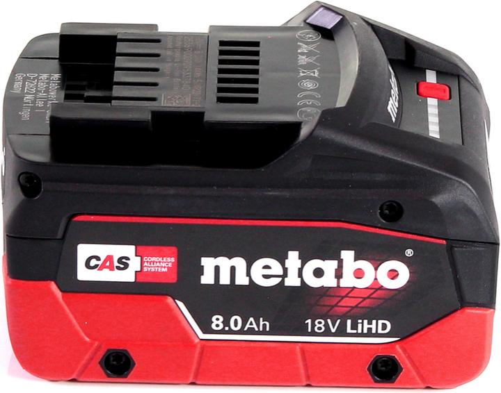 Immagine prodotto Metabo LiHD 2x pacco batterie 18V 8.0Ah ( 625369000 ) + caricatore ASC 145 ( 627378000 ) (18 V)