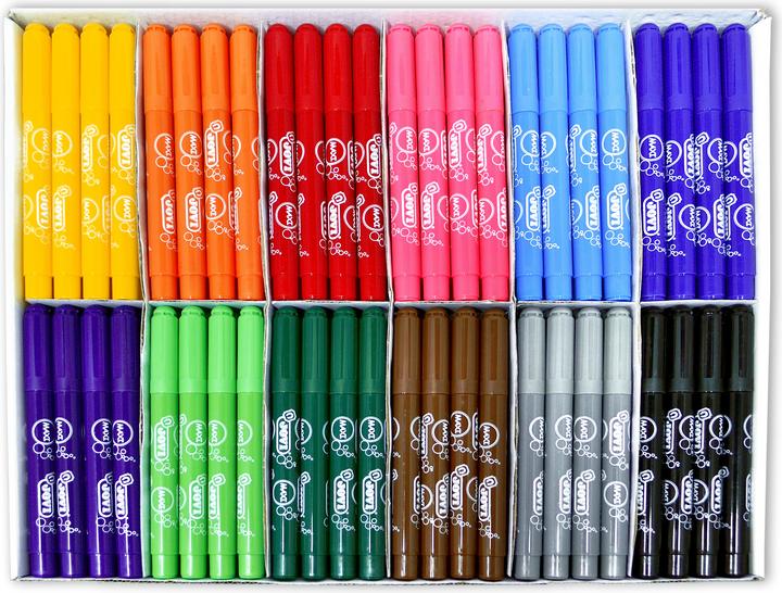 Actual product image Jovi Jumbo felt-tip pens, assorted colours, 96 pcs. (Multicoloured, 96 x)