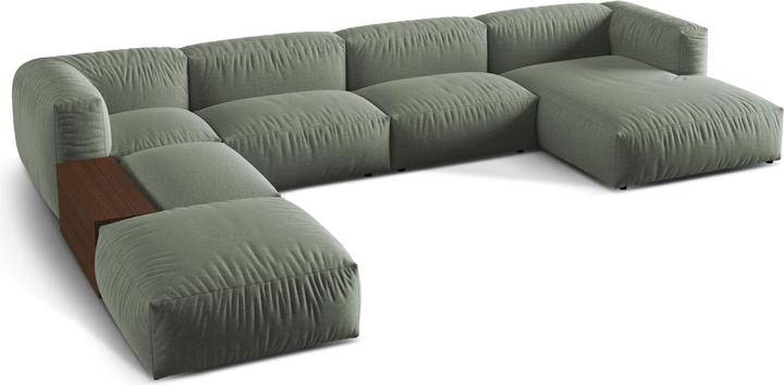 Actual product image Micadoni Modular Panoramic Left Corner Sofa, "Martina", 5 Seats, 406x280x75 Made in Europe (Sofa landscape)