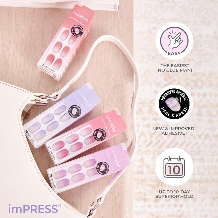 Actual product image KISS Impress Color Nails Take A Chance - 30 Pieces (Artificial nails)