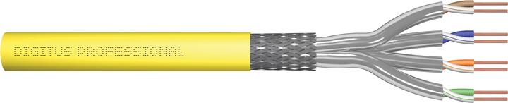 Produktbild Digitus CAT 7A S-FTP Installationskabel, 1000 MHz Dca, AWG 23/1, 500 m Trommel, Simplex, Limette (S/FTP, CAT7a, 500 m)