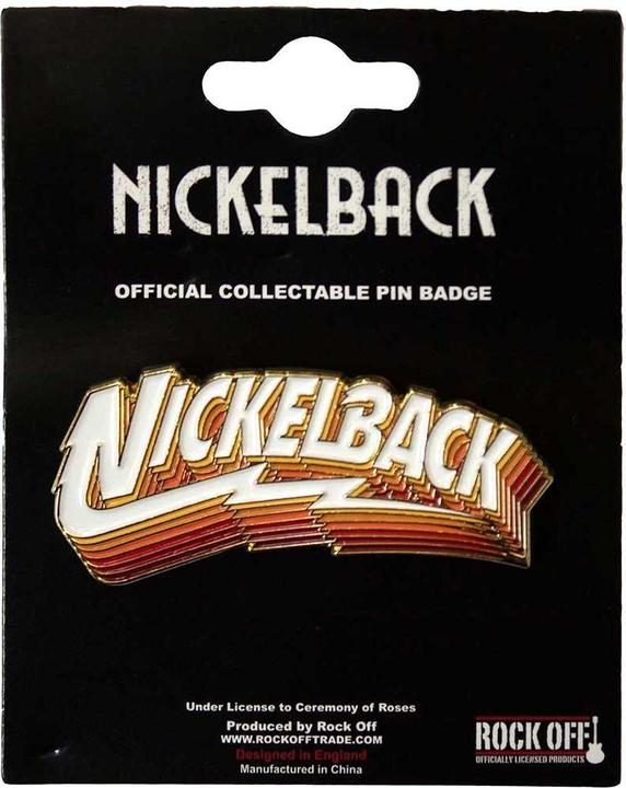 Nickelback Farbverlauf Schatten Abzeichen ZinkLegierung Logo
