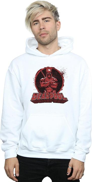 Immagine prodotto Deadpool Crossed Arms Logo Felpa con Cappuccio Uomo (XL)