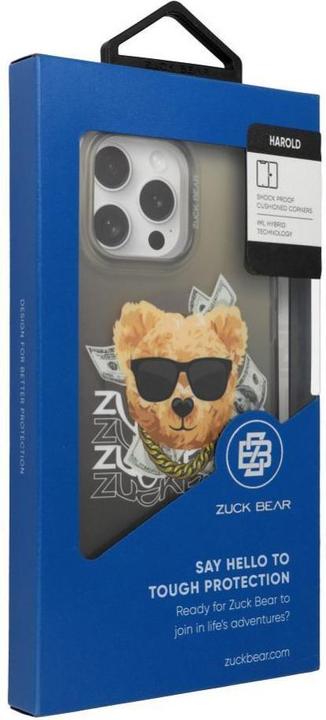 Produktbild Zuck Bear HAROLD MAG Hülle kompatibel mit MagSafe für IPHONE 16 Pro Max schwarz (Apple iPhone 16 Pro Max)