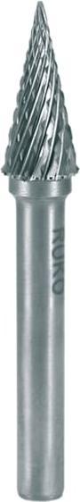Produktbild Ruko Frässtift SKM Ø 10 mm Kopflänge 20 mm Schaft-Ø 6 mm Hartmetall Blank Verzahnung KVZ 4