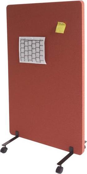 Actual product image Mendler Acoustic partition wall, office privacy screen room divider pin board, double-walled rollable (127 x 80 x 39 cm)