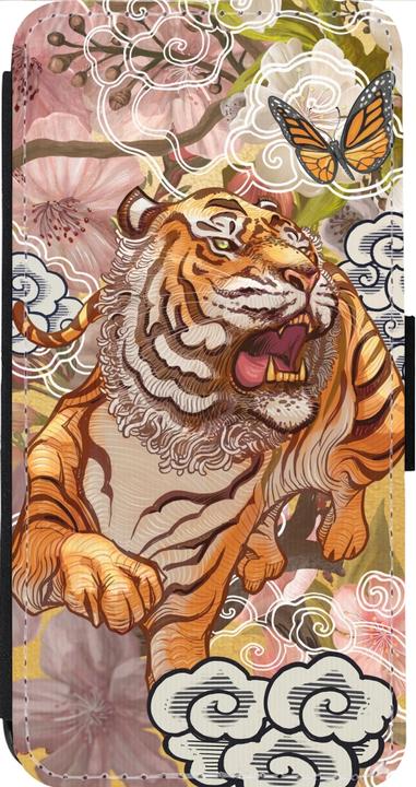 Immagine prodotto PhoneLook Cover Portafoglio nero Primavera 23 tigre giapponese (Apple iPhone 14 Pro Max)