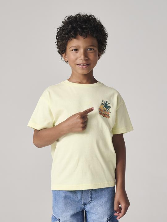 Image du produit Vertbaudet Jungen T-Shirt mit Motiv vorn und hinten, mit Recycling-Baumwolle (152)