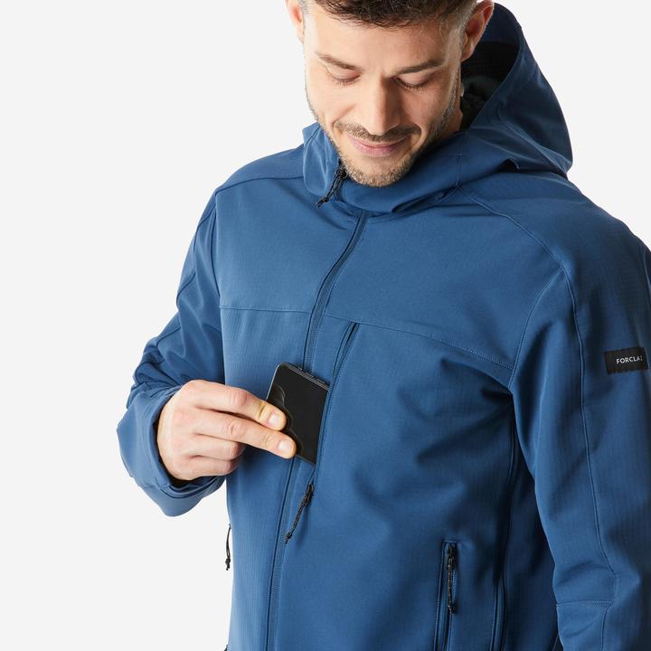 Actual product image Forclaz Men's softshell jacket - MT500 Windwarm blue (L)