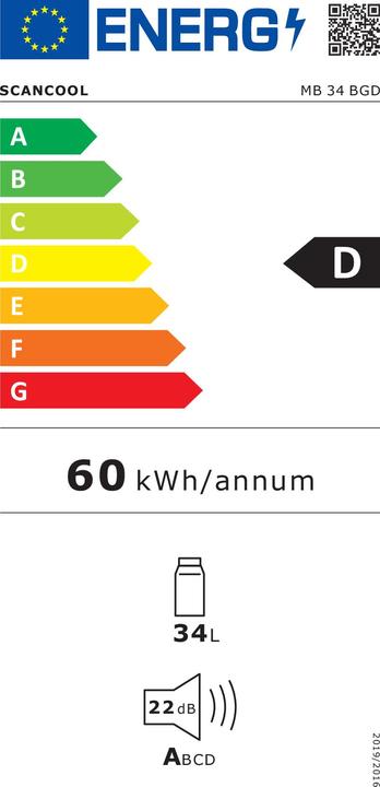 Energie-Label Scandomestic MB 34 BGD (34 l)
