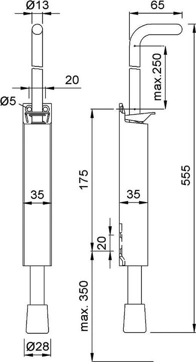Produktbild Kws Türfeststeller 1048 (1 Stück)