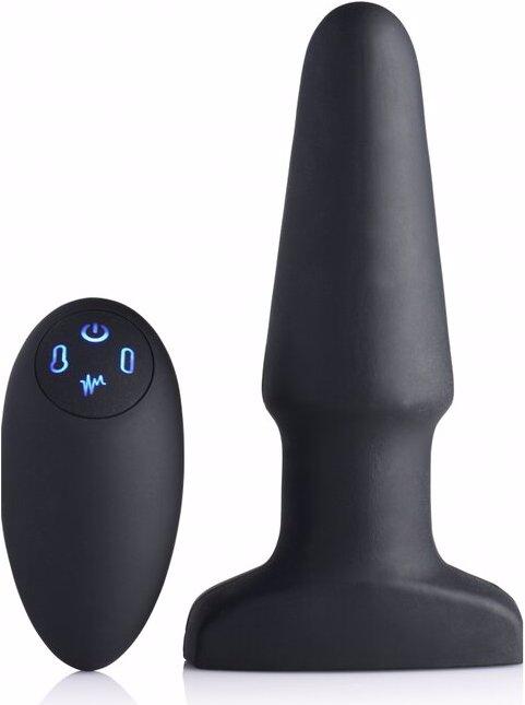 Shots 10X Inflatable + Vibrating Silicone Anal Plug