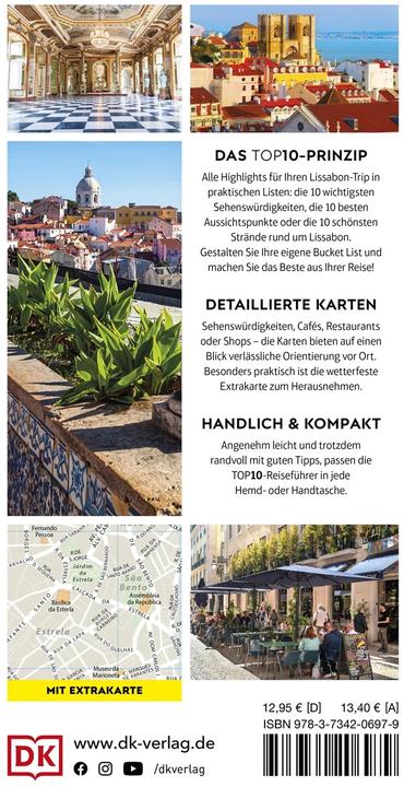 Produktbild TOP10 Reiseführer Lissabon (Deutsch, DK Verlag Reise, 2023)