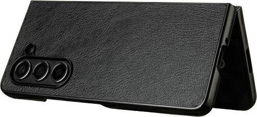 Actual product image Beline Leather Case Sam Z Flip 6 czarny/black (Samsung Galaxy Z Flip6)