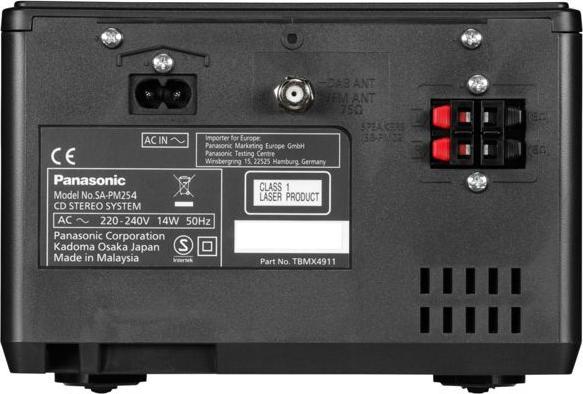 Image du produit Panasonic Sc-Pm254 (Bluetooth, Lecteur de CD, 2x 20 W)