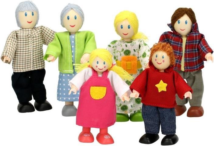 Actual product image Hape Doll family light skin colour