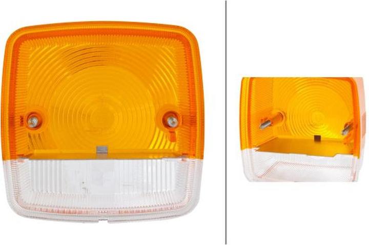 Produktbild Hella 2 Lichtscheiben Blinkleuchten Halogen für AGCO
