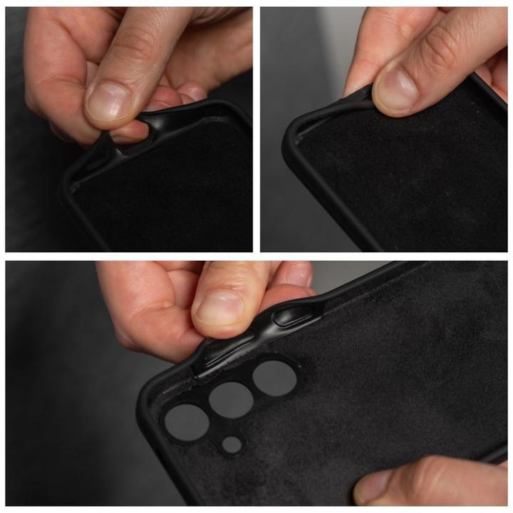 Actual product image OEM Back panel cover Case SILICONE 2mm for MOTOROLA EDGE 50 Pro black (Motorola Edge 50 Pro)