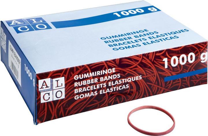 Image du produit Alco Anneau en caoutchouc, boîte extra large, caoutchouc, Ø : 25 mm, rouge (1 pcs)