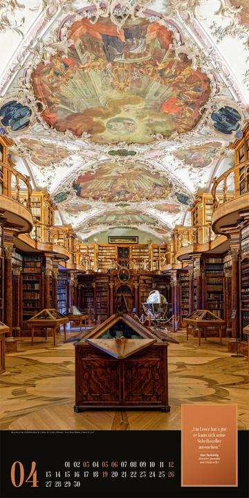 Produktbild Lust am Lesen - Literatur-Kalender 2026 (33 x 66 cm, Harter Einband, Deutsch)