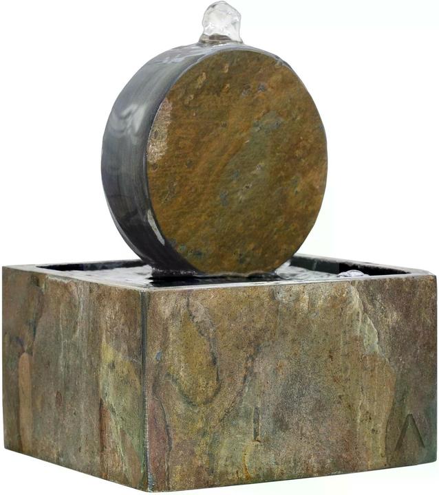 Produktbild Climaqua Kleiner Tischbrunnen Kreis aus Naturschiefer YUU.