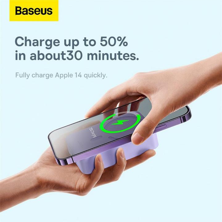 Actual product image Baseus Powerbank Magnetic Mini 20000mAh 20W (purple) (20000 mAh, 20 W, 74 Wh)