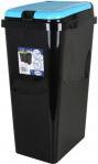 Actual product image Tontarelli rectangular garbage bin "bido" 45 l black / blue (45 l)