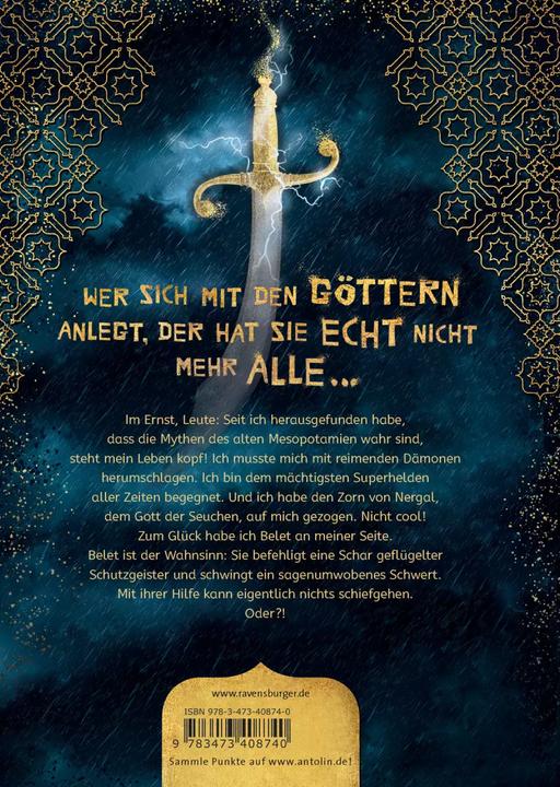 Actual product image Ravensburger Sikander gegen die Götter: Das Schwert des Schicksals (Rick Riordan Presents) (German, Leo Straw, Rick Riordan., Miriam Wasmus, Sarwat Chadda, 2022)