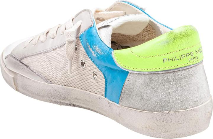 Produktbild Philippe Model sneakers prsx in fabric and leather color white and fluorescent yellow (42)