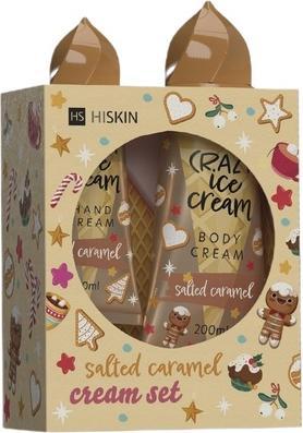 Hiskin Hiskinset Crazy Ice Cream Handcreme und Körpercreme in gesalzenem Karamell