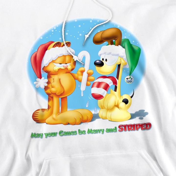Immagine prodotto Garfield Merry And Striped Felpa con Cappuccio Uomo (M)
