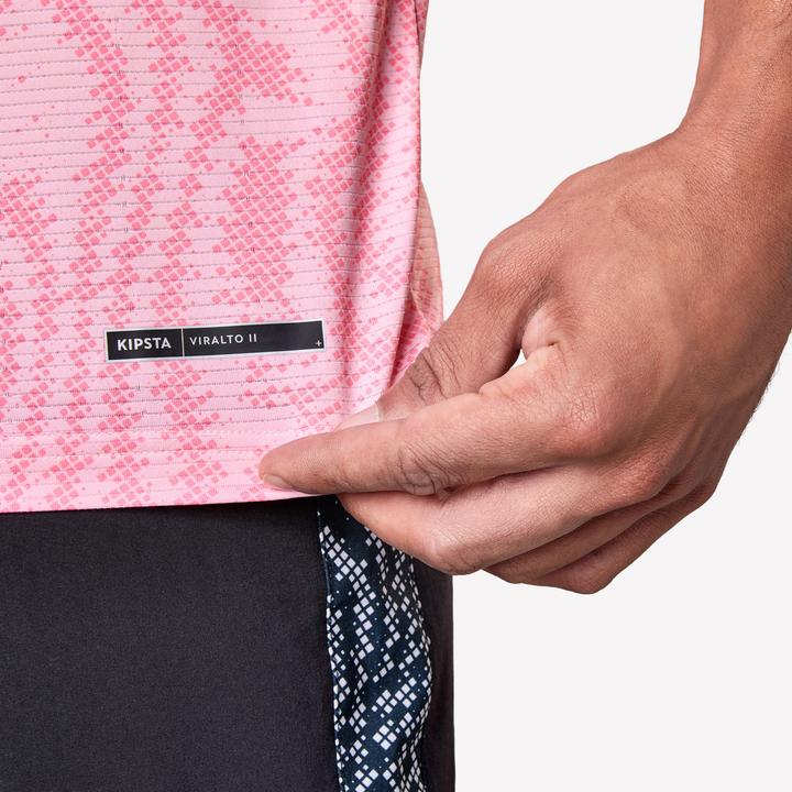 Actual product image Kipsta Damen/Herren Fussball Trikot kurzarm - Viralto II Snake rosa/schwarz (L)