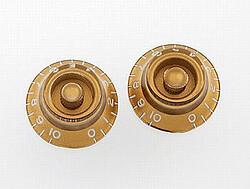 Actual product image AllParts AP PK 0140-032 LP knobs (2) bell gold (Instrument spare parts)