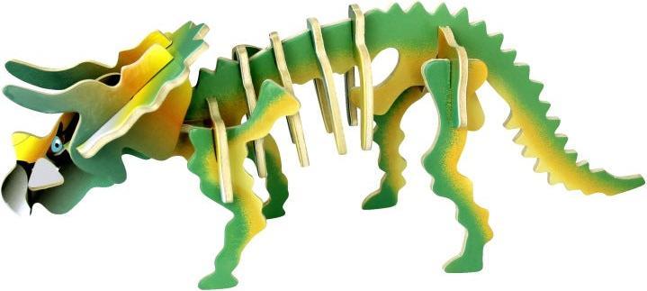 Produktbild Cover-Discount DIY Bastel-Set aus Holz Dinosaurier Triceratops