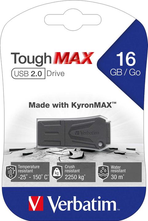 Image du produit Verbatim Lecteur flash USB ToughMAX (16 Go, USB-A)