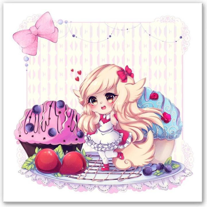 Immagine prodotto Trenddeko La Doll Blanche - Chibi Belle (50 x 50 cm)