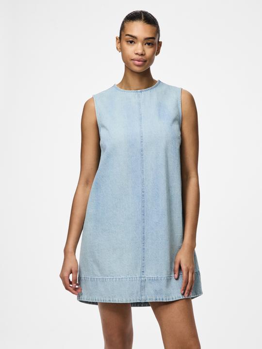 Actual product image Pieces Pcflora Sl Mini Denim Dress Noos (L)