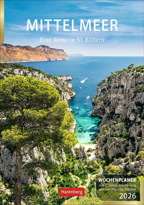 Actual product image Harenberg Mittelmeer Wochenplaner 2026 - Eine Reise in 53 Bildern (German)
