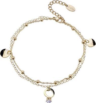 Produktbild Crystalp Matching double gold-plated ankle ankle Ringy 29003.EG