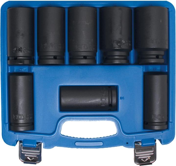 Produktbild BGS Kraft-Steckschlüssel-Einsatz-Satz (22 mm, 24 mm, 27 mm, 28 mm, 30 mm, 32 mm, 36 mm, 38 mm)