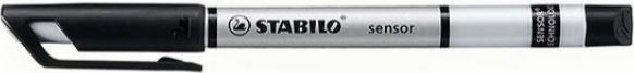 Image du produit STABILO SENSOR F Finliner avec taille-crayon à ressort (Noir, 1 x)