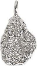 Produktbild Changemaker Anhänger Tuff Lava recyceltes Silber (recyceltes Silber aus der Schweiz und Deutschland und Österreich)