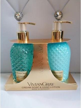 Actual product image Vivian Gray Jasmine & Patchouli Hand Care Cosmetic Kit (Cream Soap & Hand Lotion) (L) (300 ml)