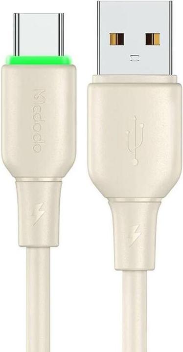 Image du produit Mcdodo Câble USB vers USB-C CA-4750 avec lumière LED 1.2m (beige) (1.20 m, 100 W)