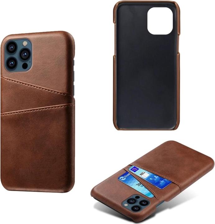 Produktbild Screenguard Apple iPhone 14 Pro CardCaddy Leder Backcase mit Kartenfächern (Apple iPhone 14 Pro)