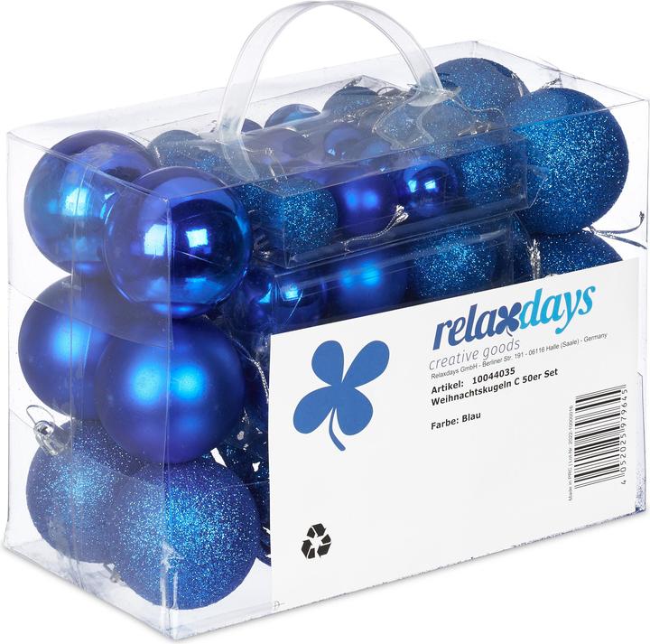 Actual product image Relaxdays Lot-50 boules-Noel (50 -part)