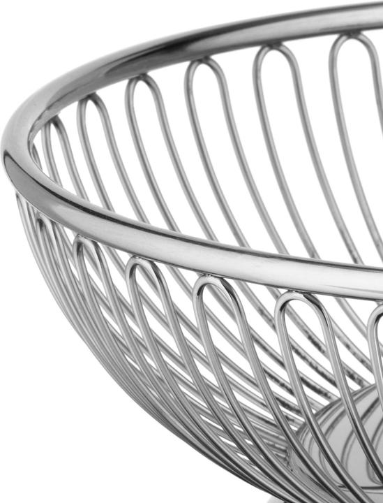 Produktbild Alessi Drahtkorb aus Edelstahl silberfarben (Ø 20 cm)