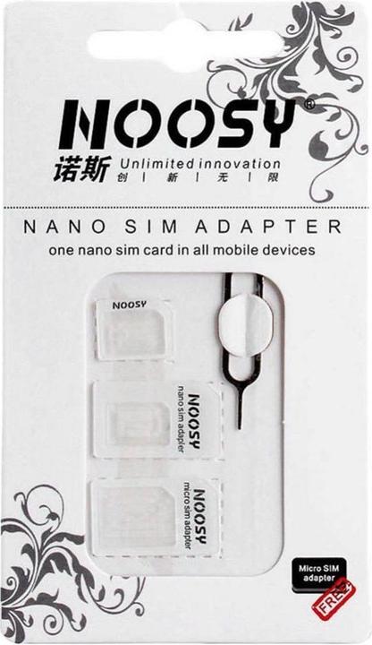 Actual product image Noosy Adapter Nano Micro SIM 3 in1 Set + Key