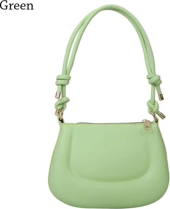 Only-Bags.Store PU Leder Umhängetasche Solid Color Unterarmtasche Messenger Bag Crossbody Bags